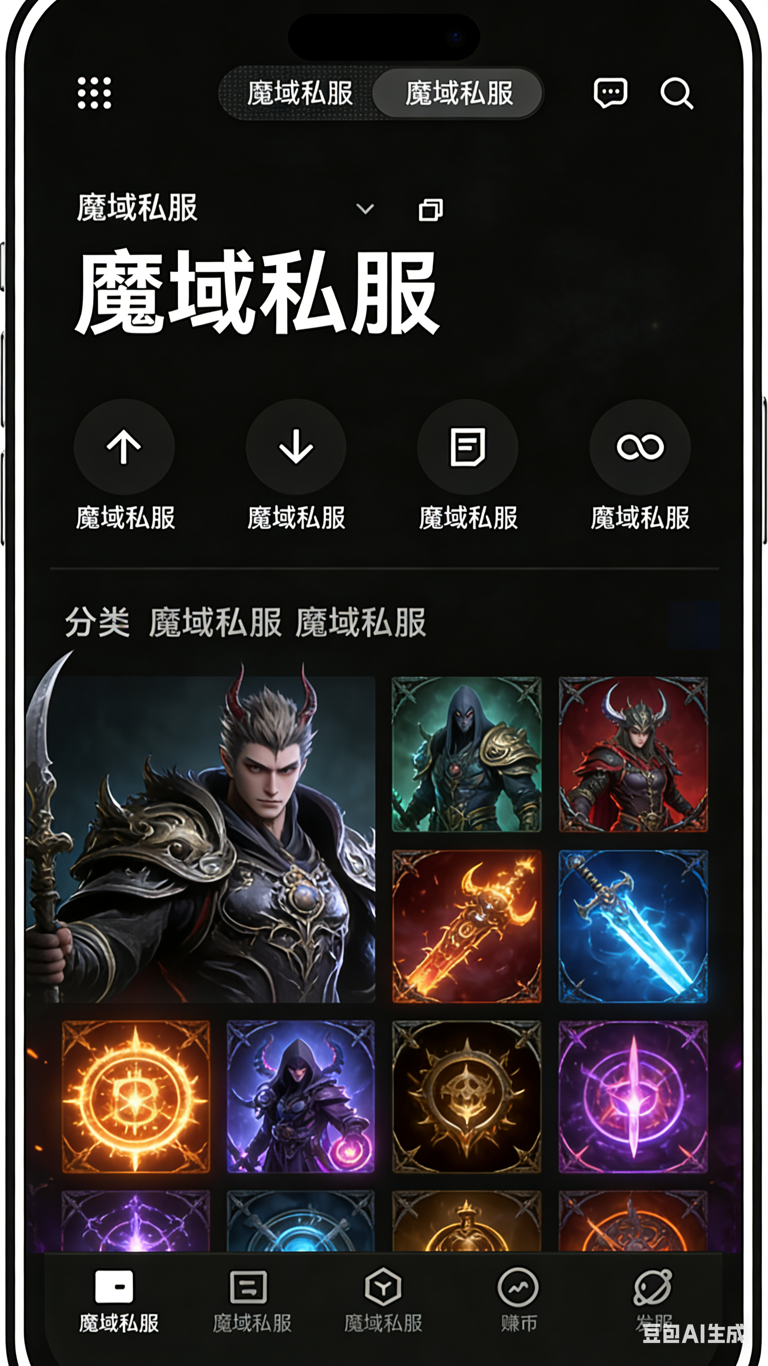 魔域SF世界BOSS蹲点画面